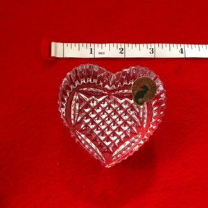 Waterford Crystal Heart-Shaped Paperweight/Trinket